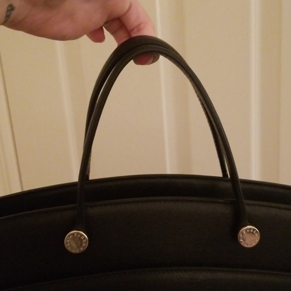 Black Furla leather tote. - Picture 7 of 8